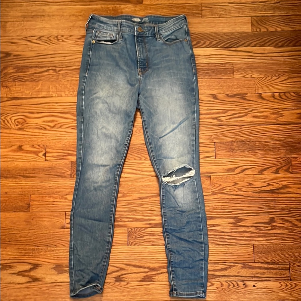 Old Navy Blue Rockstar Skinny Jeans